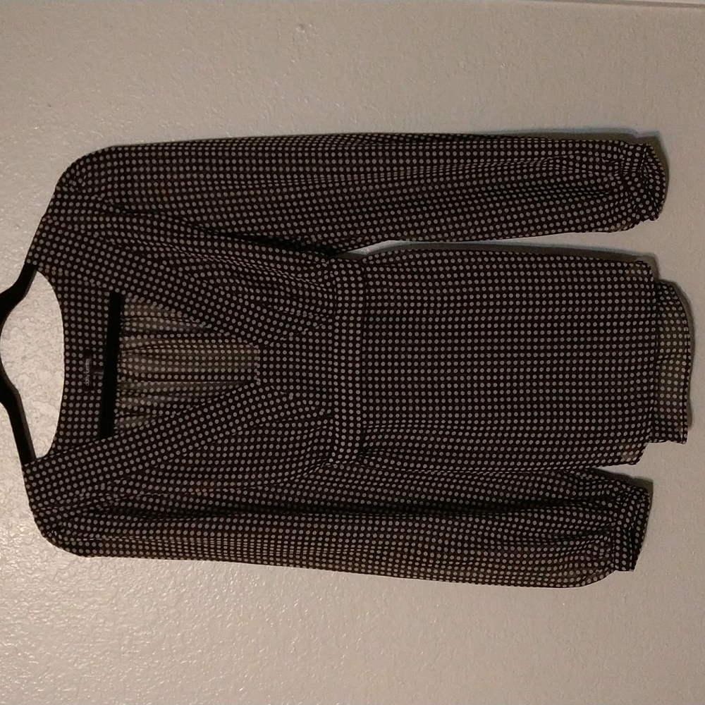 Daisy Fuentes Large black and white polka dots
